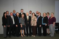 Chief Justice Mike Heavican and the Nebraska State Probation Chief Probation Officers, April 2017
